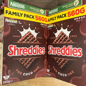 Nestle Shreddies Coco Cereal 560g