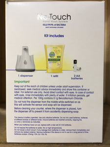 Dettol No Touch Handwash Unit with Fresh Citrus Squeeze Refill 250ml