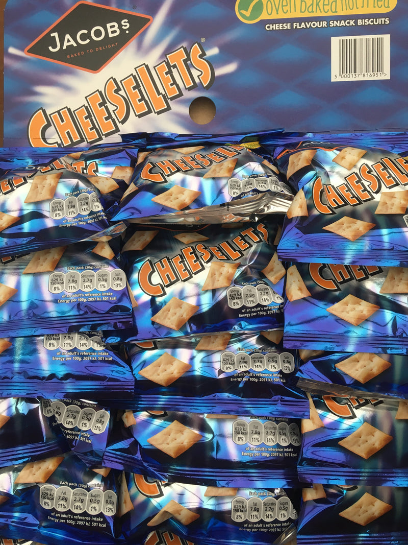 Cheeselets Rings 18x Jacobs Cheeselets (18x30g) & Low Price Foods Ltd