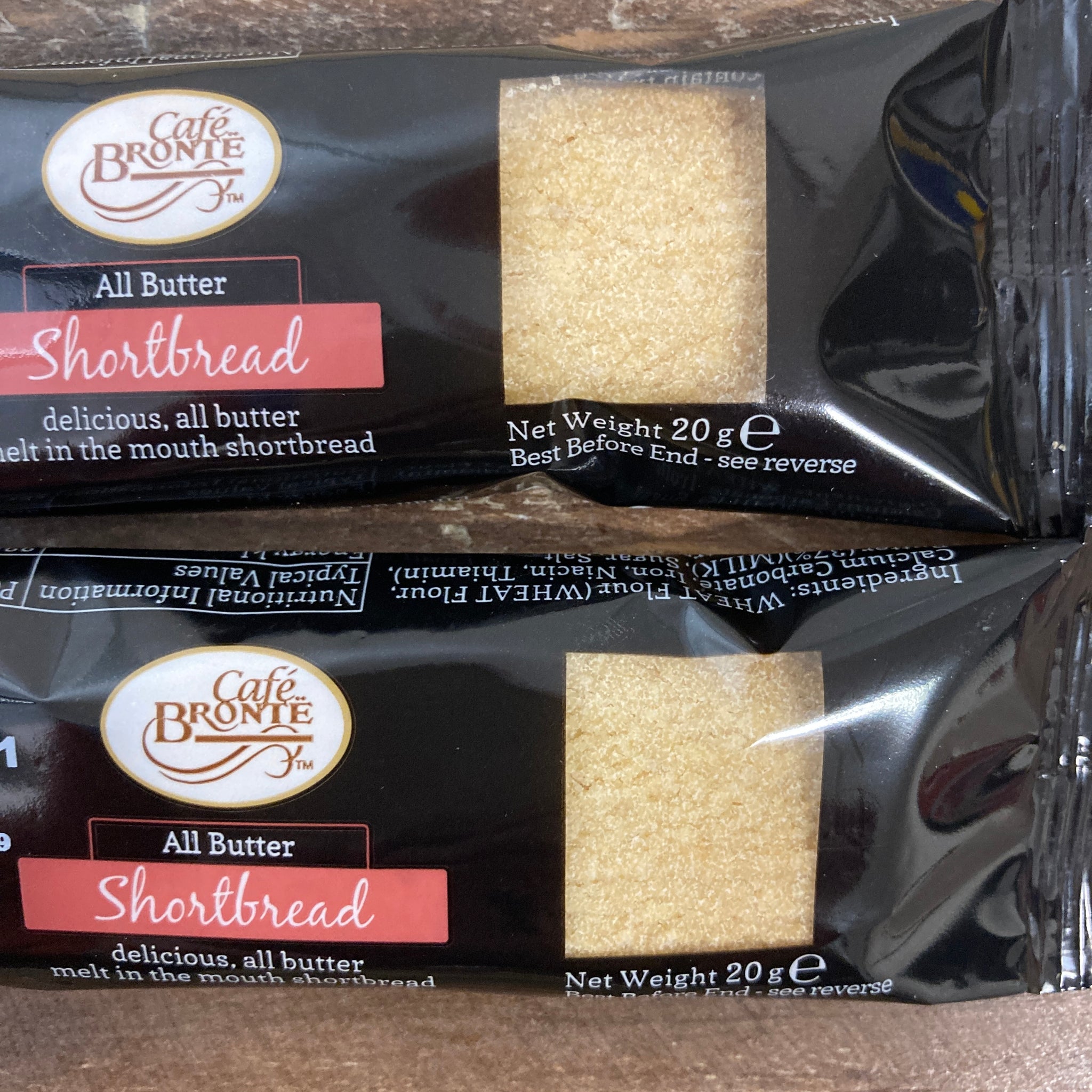 Bronte Shortbread 12x Café Brontë All Butter Shortbreads (12x20g) & Low Price Foods Ltd