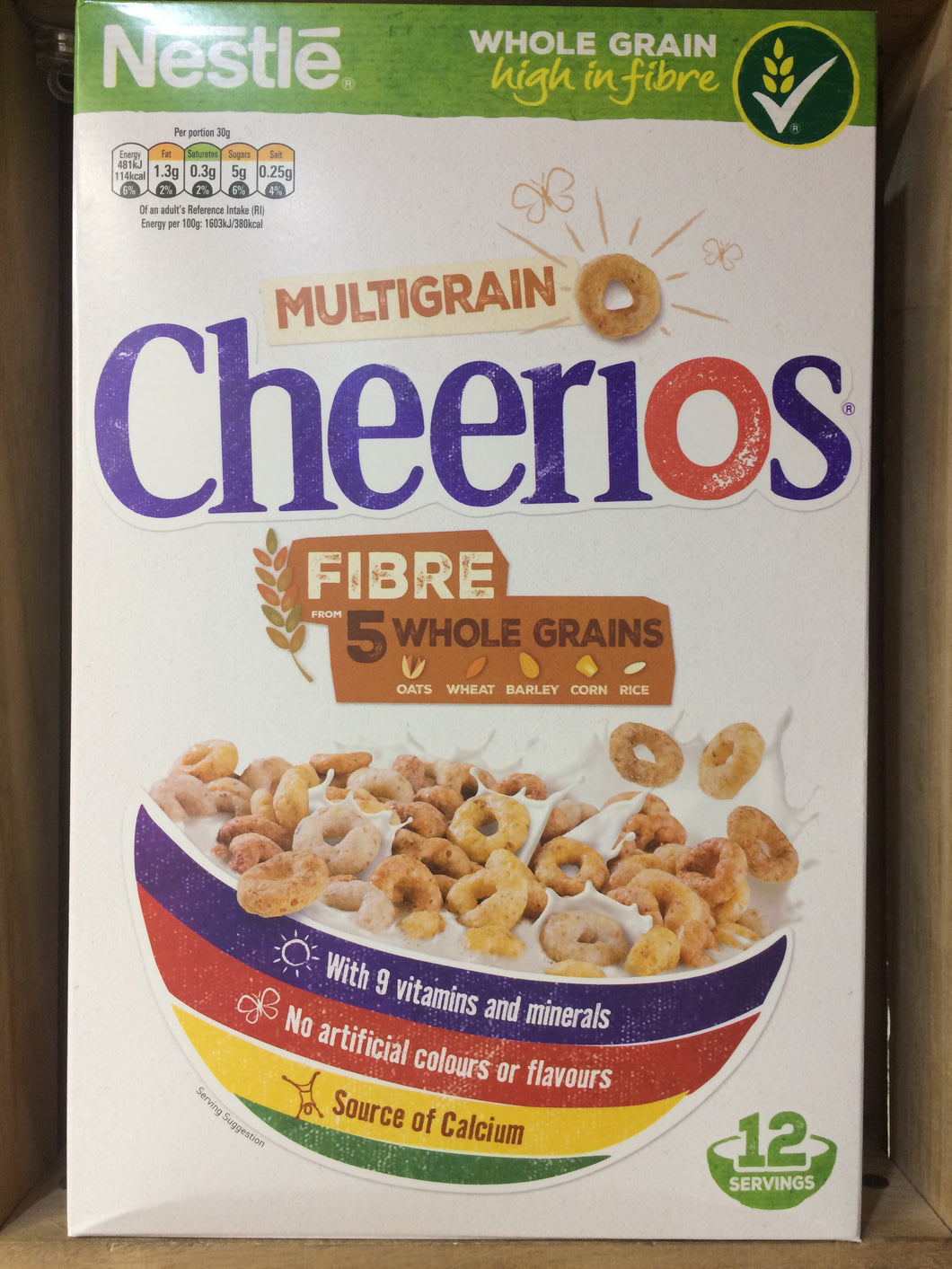 5x Nestle Cheerios Multigrain Cereal (5x375g)