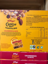 20x Kellogg's Crunchy Nut Granola Cranberries & Nuts 32g Bars (5 Packs of 4x32g)