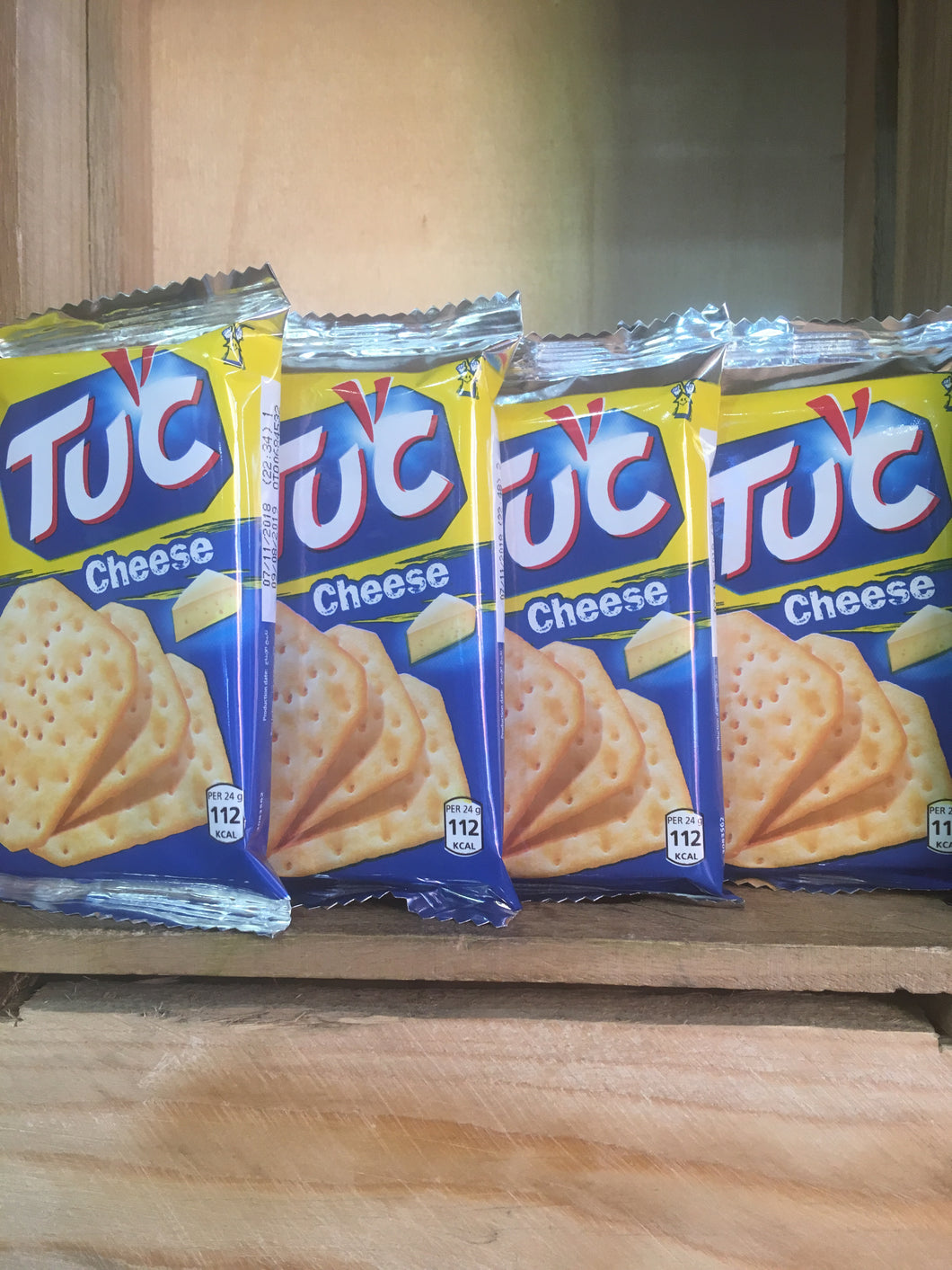 12x Packs of TUC Biscuits Cheese Flavour Snack 6x Biscuit Pack (12x24g)
