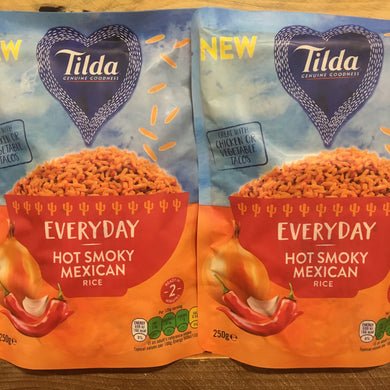 2x Tilda Hot Smoky Mexican Rice (2x250g)