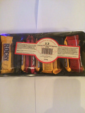 Rocky Chocolate and Caramel Biscuits 12 pack 235g