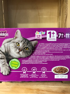 Whiskas 1+ Cat Fish & Meaty 24x100g Pouches 2.4kg