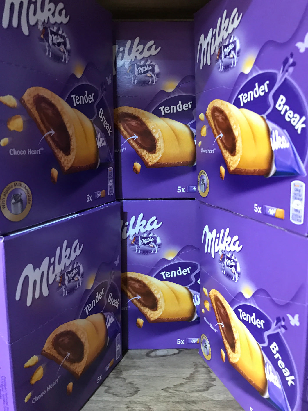 30x Milka Tender Break Bars (6x 5xPacks)