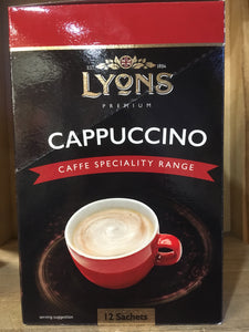 Lyons Cappuccino 12 Sachets