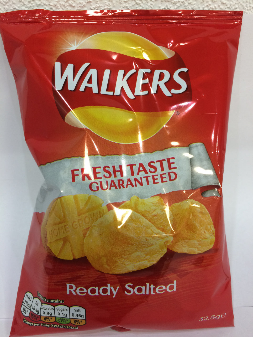 32x Walkers Ready Salted Crisps Standard Packs (32x32.5g)