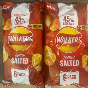 Walkers Less Salt Lightly Salted Crisps 