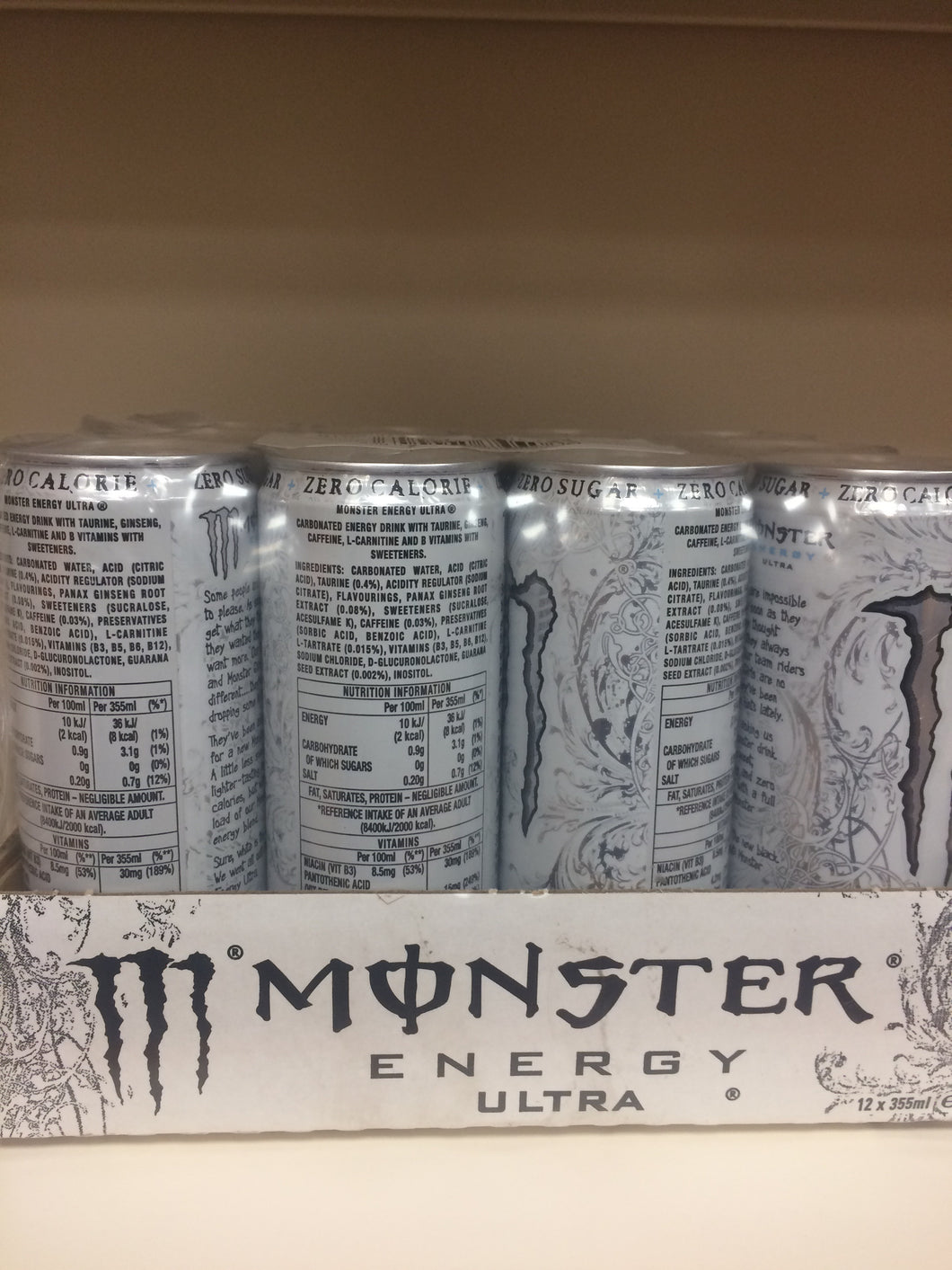 Monster Energy Ultra 12x 355ml Case
