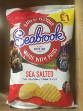 2x Seabrook Sea Salted Crinkle Cut Crisps Sharing Bag (2x80g)