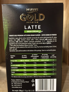 Mokate Gold Premium Latte Irish Cream Flavour 10x Sachets 150g