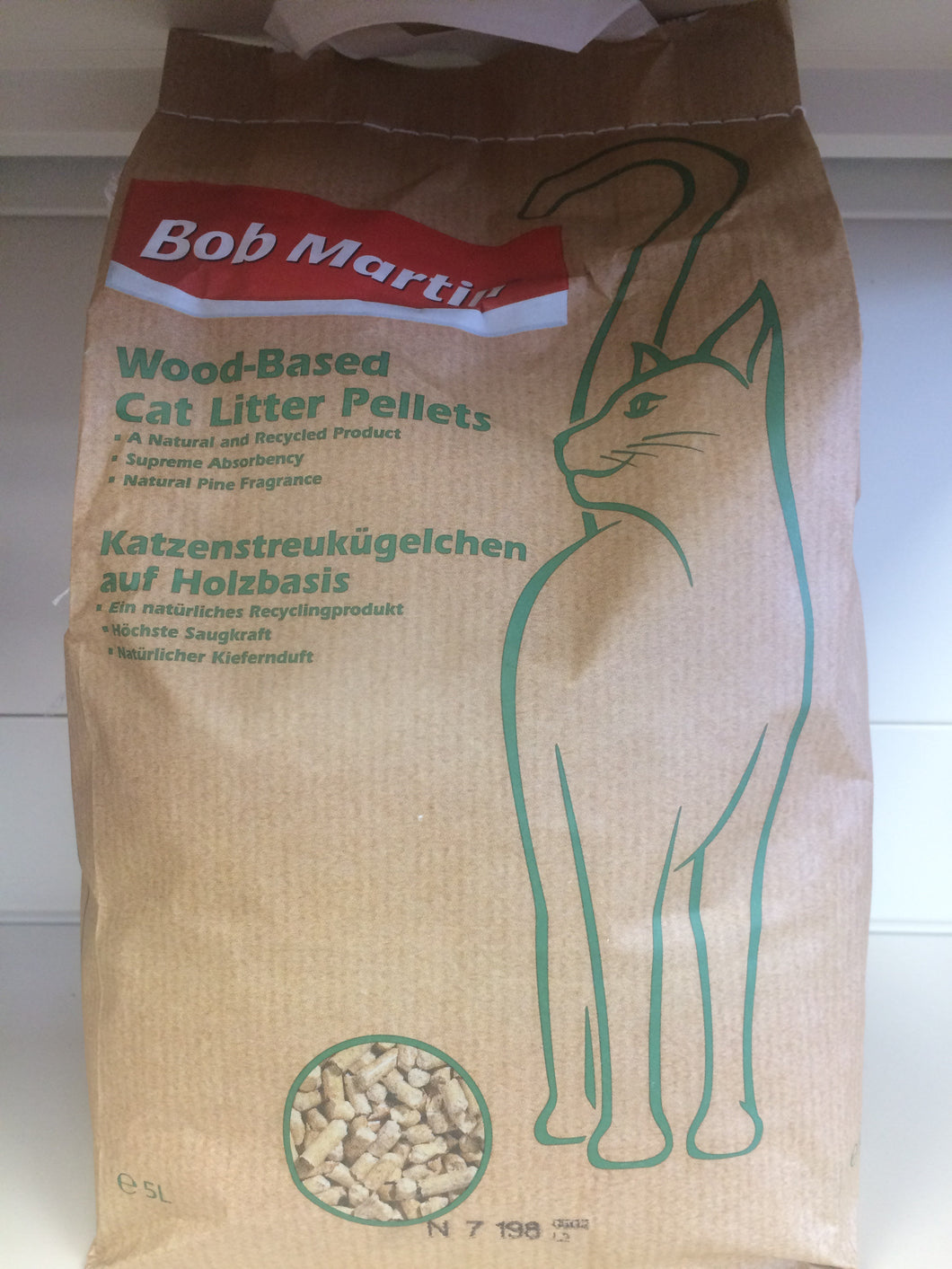 Bob Martin Cat Litter Wood Pellets 5 Litre