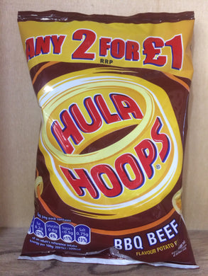 Hula Hoops BBQ Potato Rings 34g