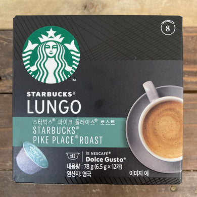 24x STARBUCKS Lungo Dolce Gusto Pike Place Roast Pods (2 Packs of 12 Pods)