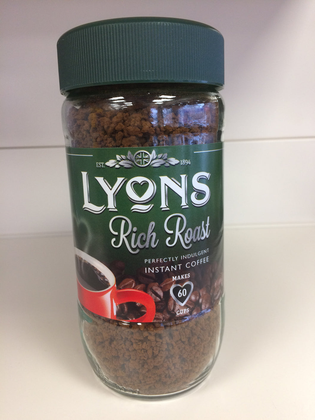 Lyons Rich Roast Instant Coffee 60 Cups 100g