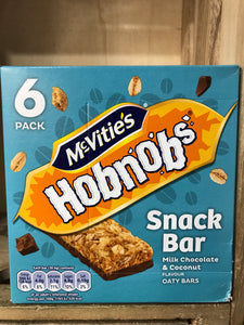 36x McVitie's Hobnobs 30g Snack Bar (6x6x30g)