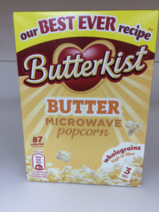 Butterkist Microwave Butter Popcorn 3x 210g