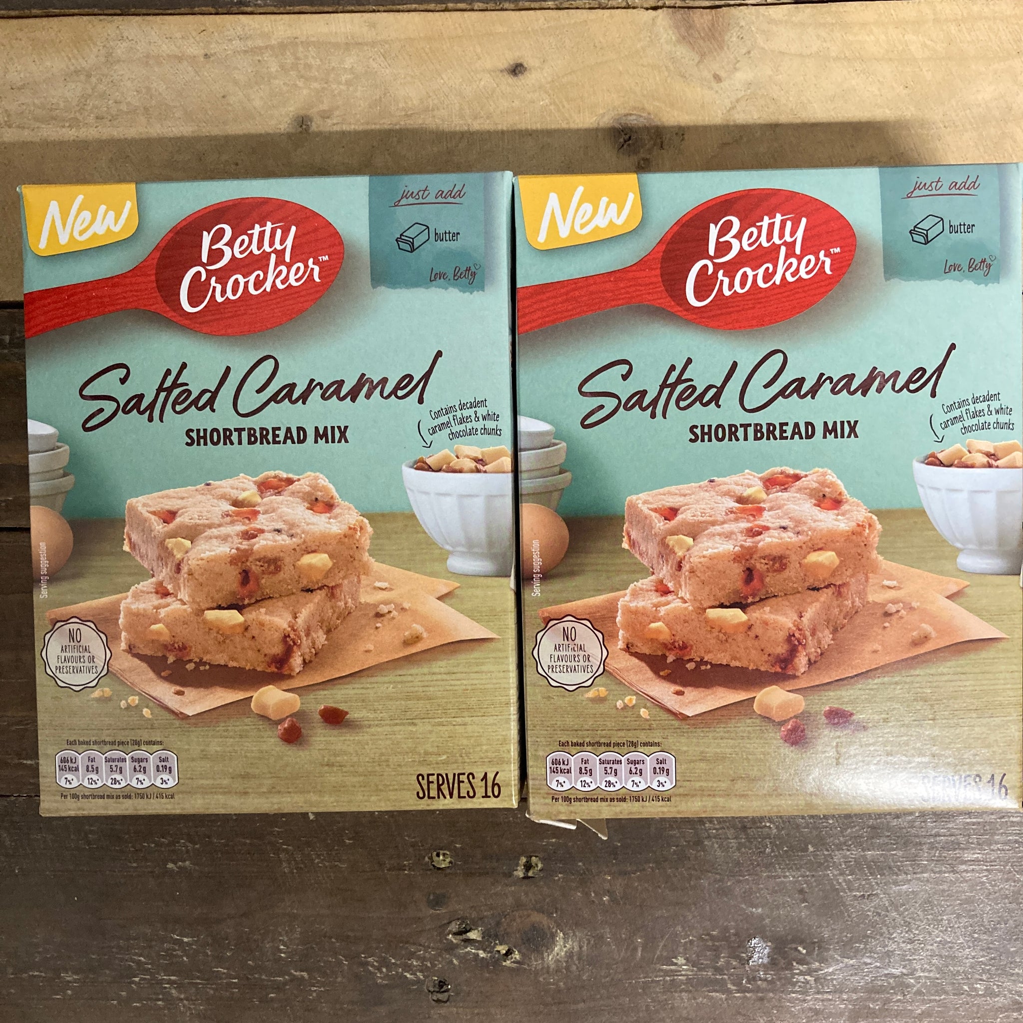 Shortbread Mix Package 2x Betty Crocker Salted Caramel Shortbread Mixes (2x345g) & Low Price ...