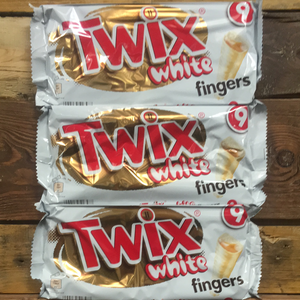 27x Twix White Chocolate Biscuit Fingers (3 Packs of 9x20g)