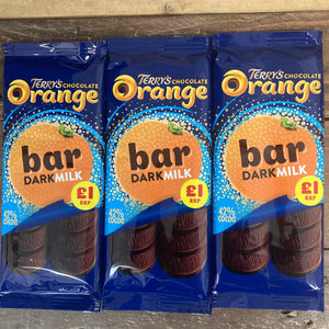 Terrys Chocolate Orange Dark Milk Sharing Bars