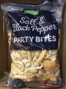 5x Bags of Low Price Salt & Black Pepper Party Bites (5x100g)