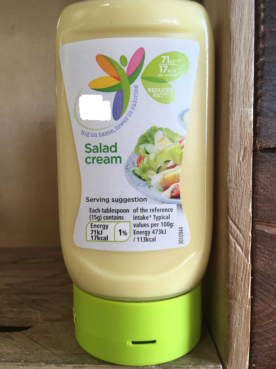 Low Price Reduced Fat Salad Cream 305g