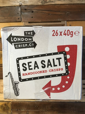 26x The London Crisp Co. Sea Salt Handcooked Crisps (26x40g)