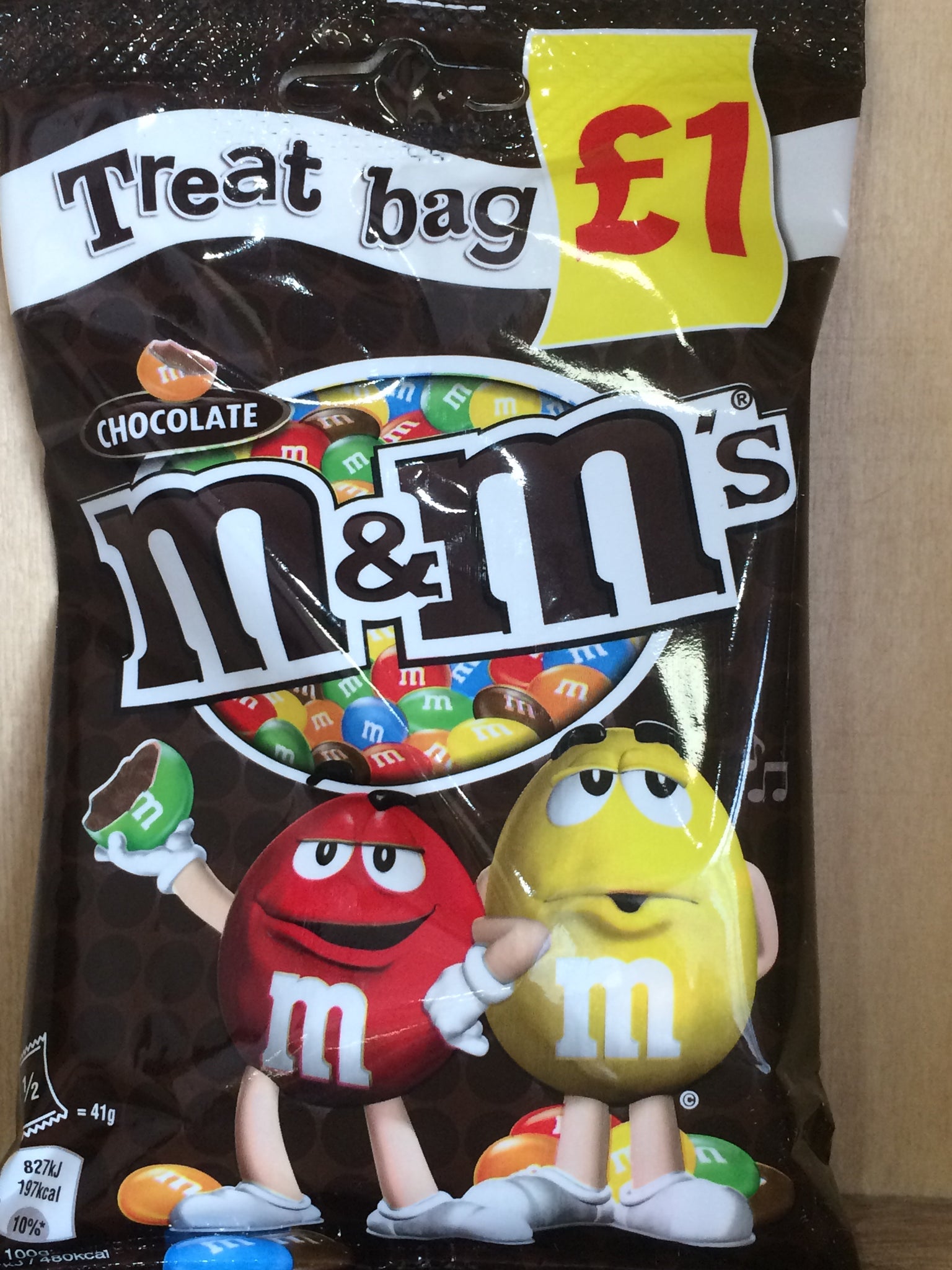 M&M's - Brownie - Milk Chocolate Treat Bag - 70g - Best Before it's Gone Ltd