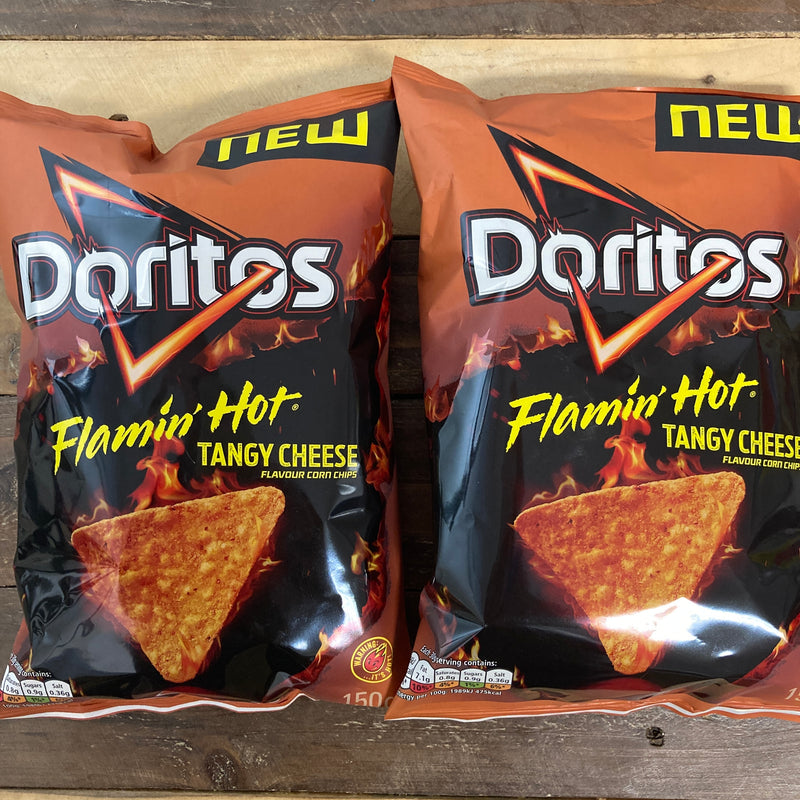 4x Doritos Flamin' Hot Tangy Cheese Tortilla Chips £2 Share Bags
