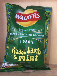 24x Walkers Roast Lamb & Mint Crisps (1xBox) 24x32.5g