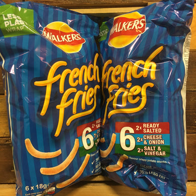 12x Walkers French Fries Variety Snacks (2 Packs of 6x18g)