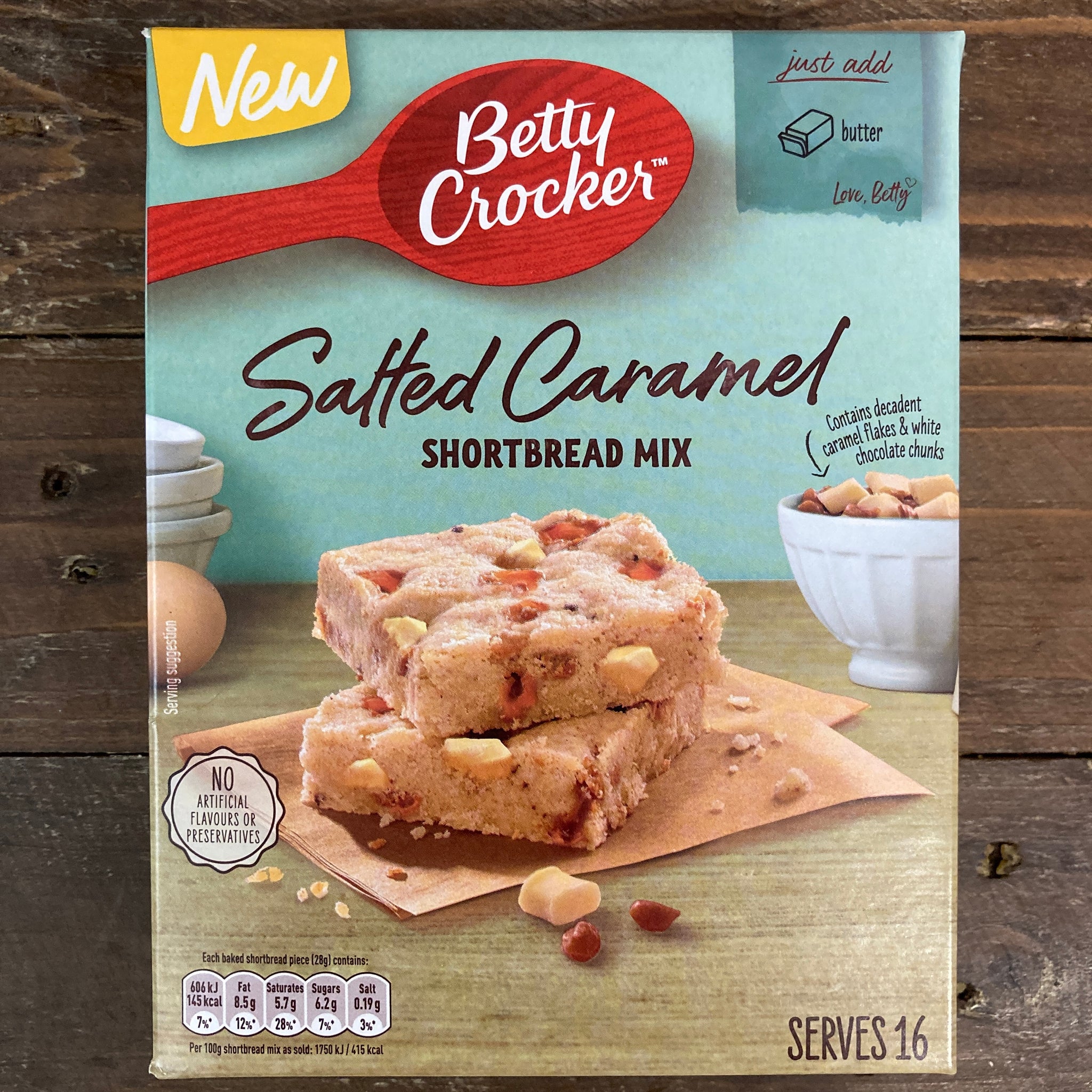 Shortbread Mix Package 2x Betty Crocker Salted Caramel Shortbread Mixes (2x345g) & Low Price ...