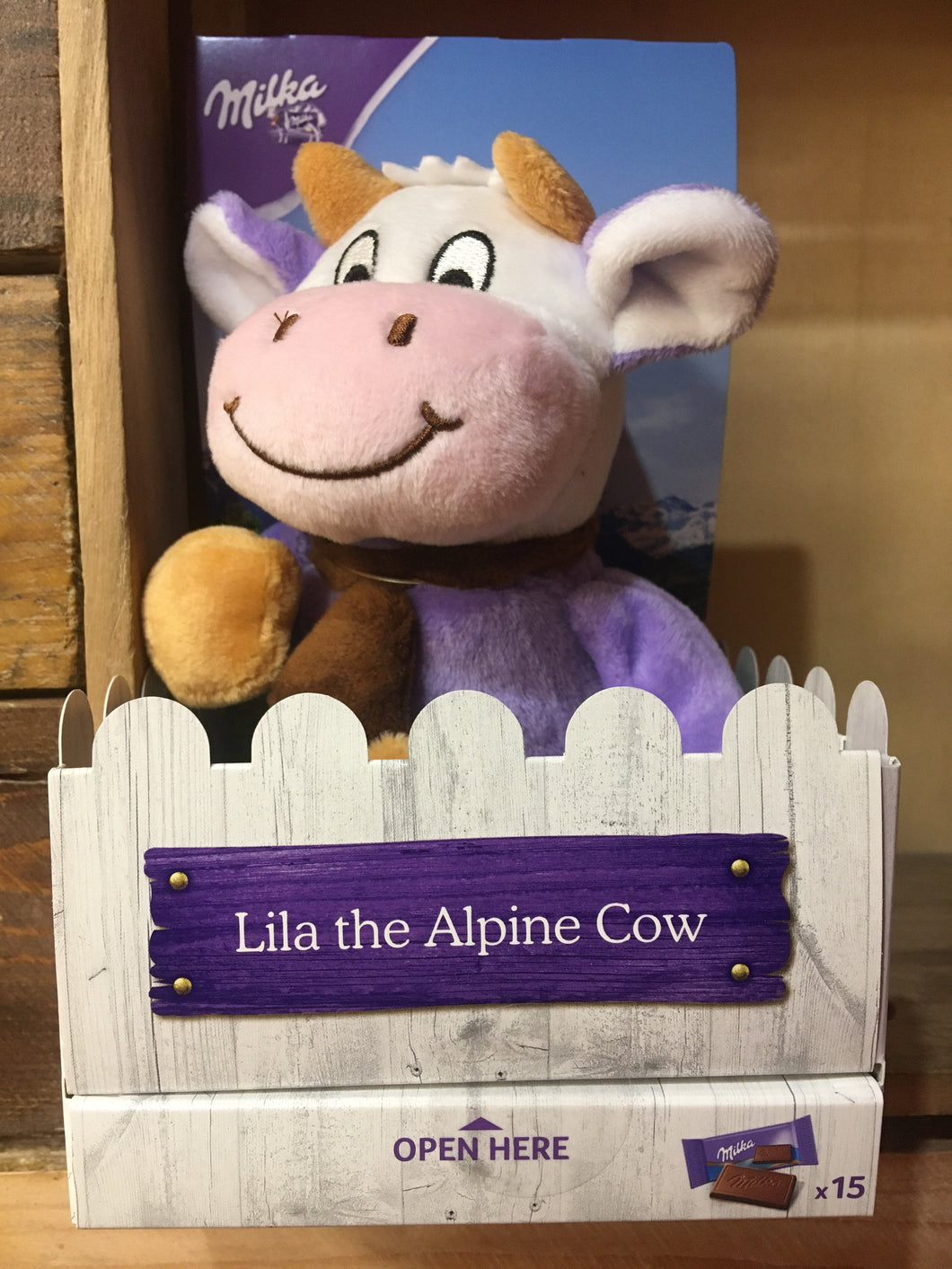 Milka Lila the Alpine Cow with 15x Chocolate Naps