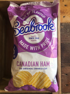 36x Seabrook Canadian Ham Crisps 36x25g (6x6 Packs)