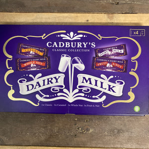 8x Cadbury Dairy Milk Classic Collection Bars (2 Packs of 4 Bars)