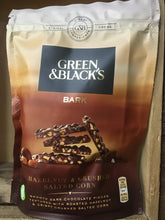 3x Green & Black's Bark Hazelnut & Crushed Salted Corn Dark Chocolate (3x120g)