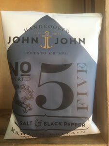 John John Sea Salt & Black Pepper Crisps 40g