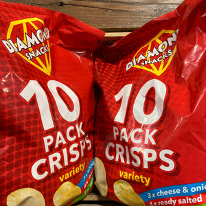 20x Diamond Variety Crisps (2 Packs of 10x18g)