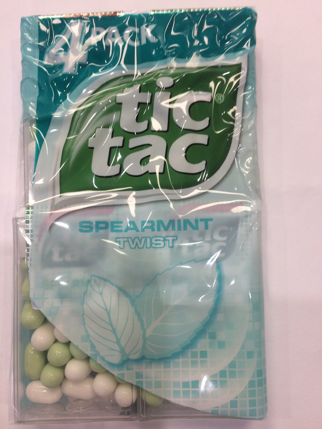 Tic Tac Spear Mint Twist Spearmint Flavoured Drops 4 Pack