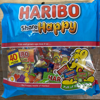 40x Haribo Share The Happy Treatsize Mini Packs (1x640g)