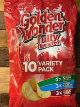Golden Wonder 10 Pack Variety Crisps (10x25g)