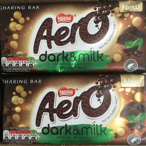 3x AERO Dark & Milk Peppermint Chocolate Giant Blocks (3x90g)