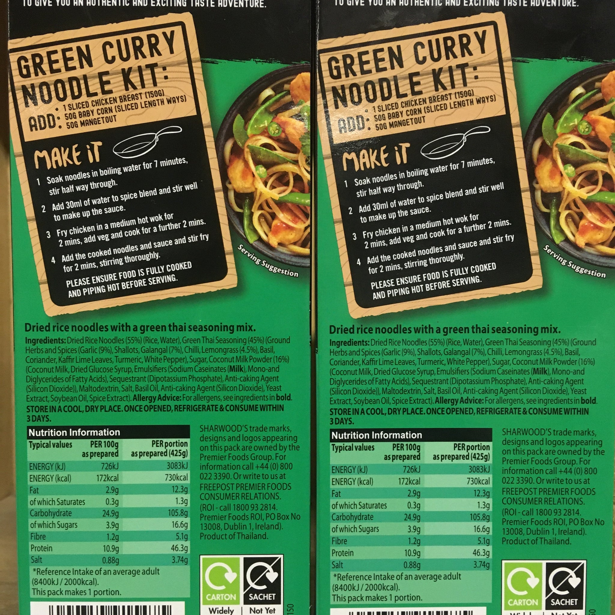 Sharwoods clearance green curry