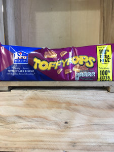 Lyons' Toffypops Toffee Filled Biscuit 100% Extra Free 240g
