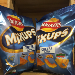 4x Walkers Mix Ups Snacks Mix Cheese (4x120g)