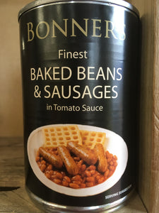 Bonners Baked Beans & Pork Sausages in Tomato Sauce 400g