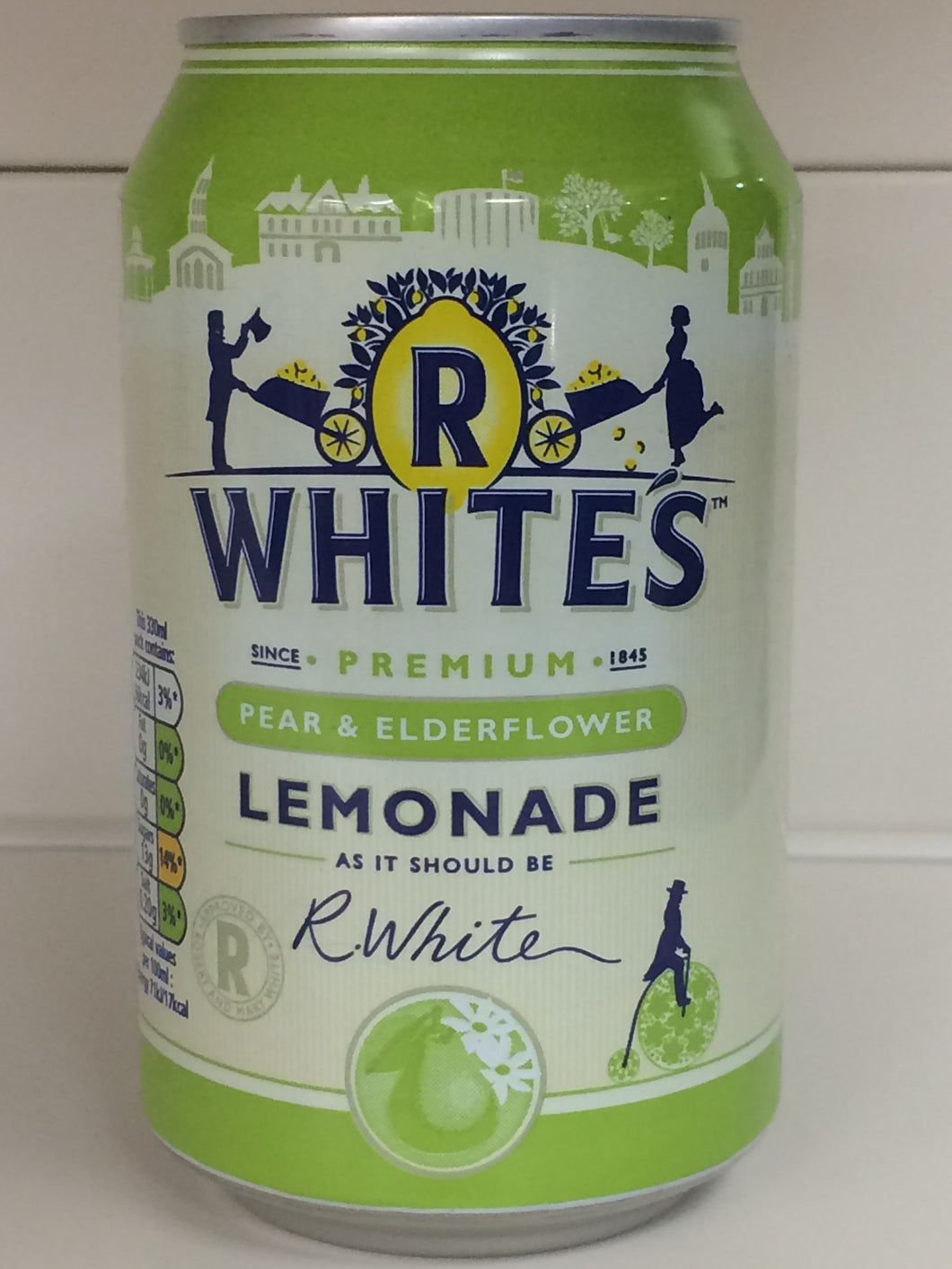R White Pear & Elderflower Lemonade 330ml