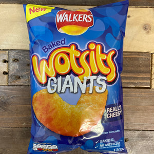 4x Walkers Wotsits Giants Really Cheesy Sharing Bags (4x130g)